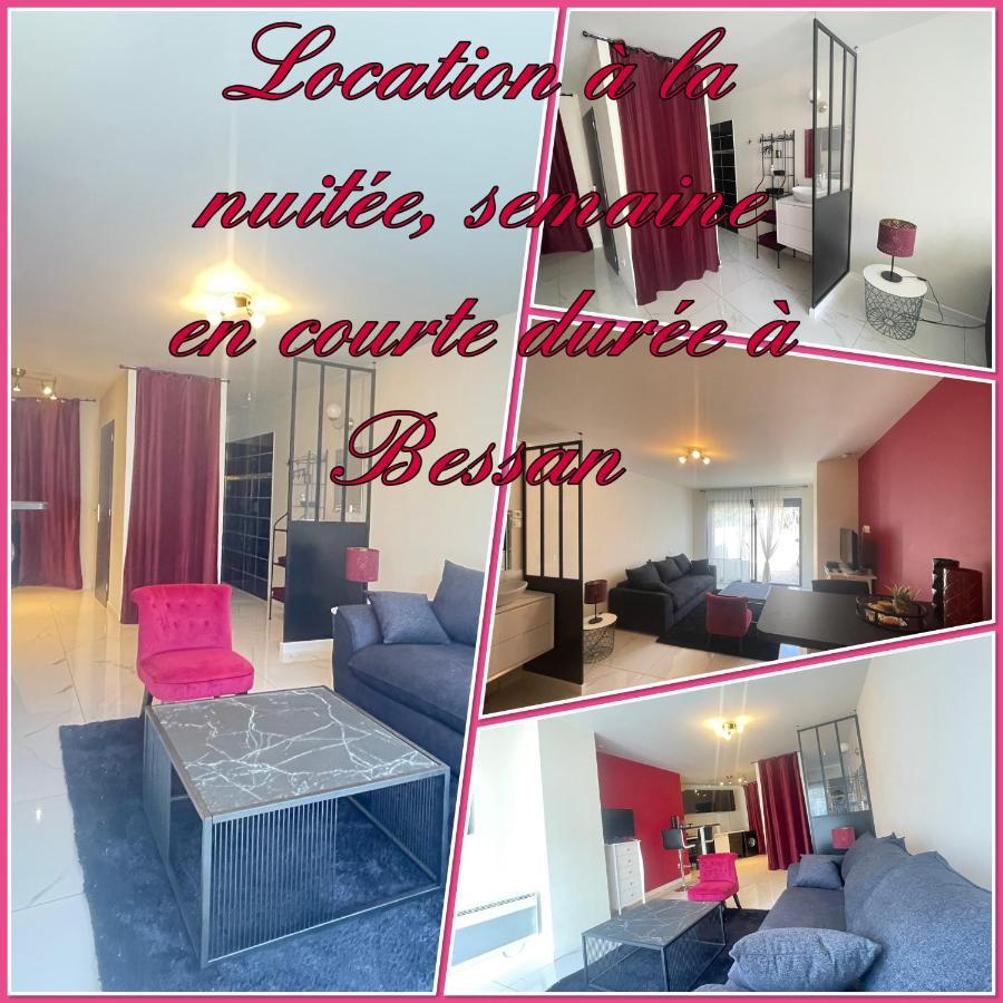 Studio Barok Proche Autoroute, Plages Et Attractions, Wifi - Tv, Calme Bessan ภายนอก รูปภาพ